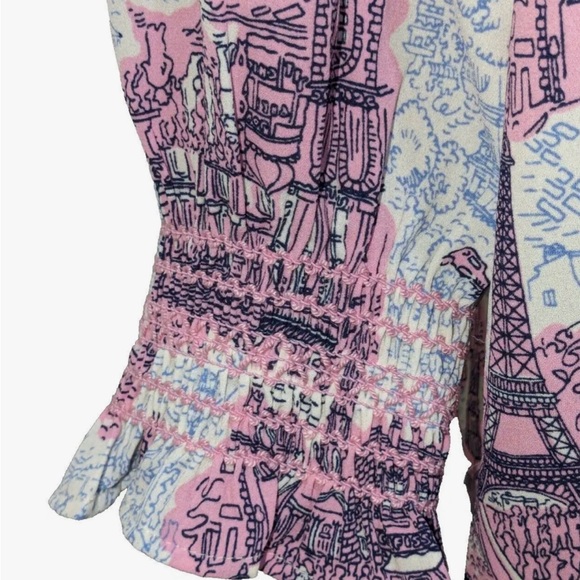 Talbots Eiffel Tower Parisian Blouse.  Size 1X - Picture 4 of 9